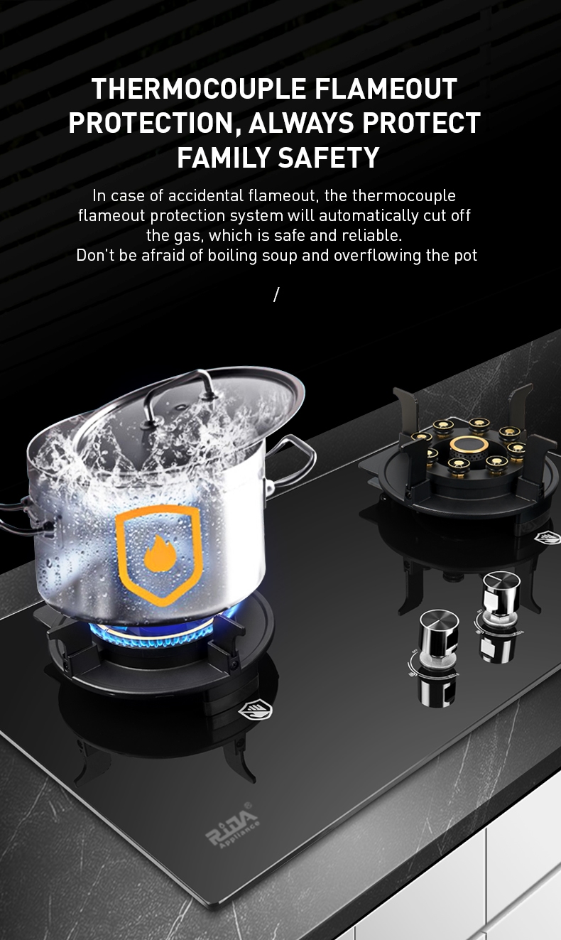 Opklapbare burner messing burner cap Cast Iron Heavy Pan support gas cooker (10)